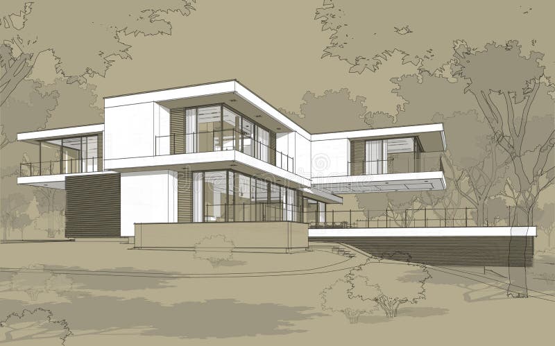 Featured image of post Modern House Sketch Drawing : From diagram to rough sketch and on to.