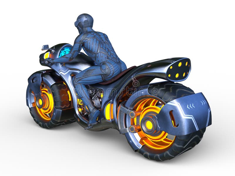 3D rendering of speeder bike