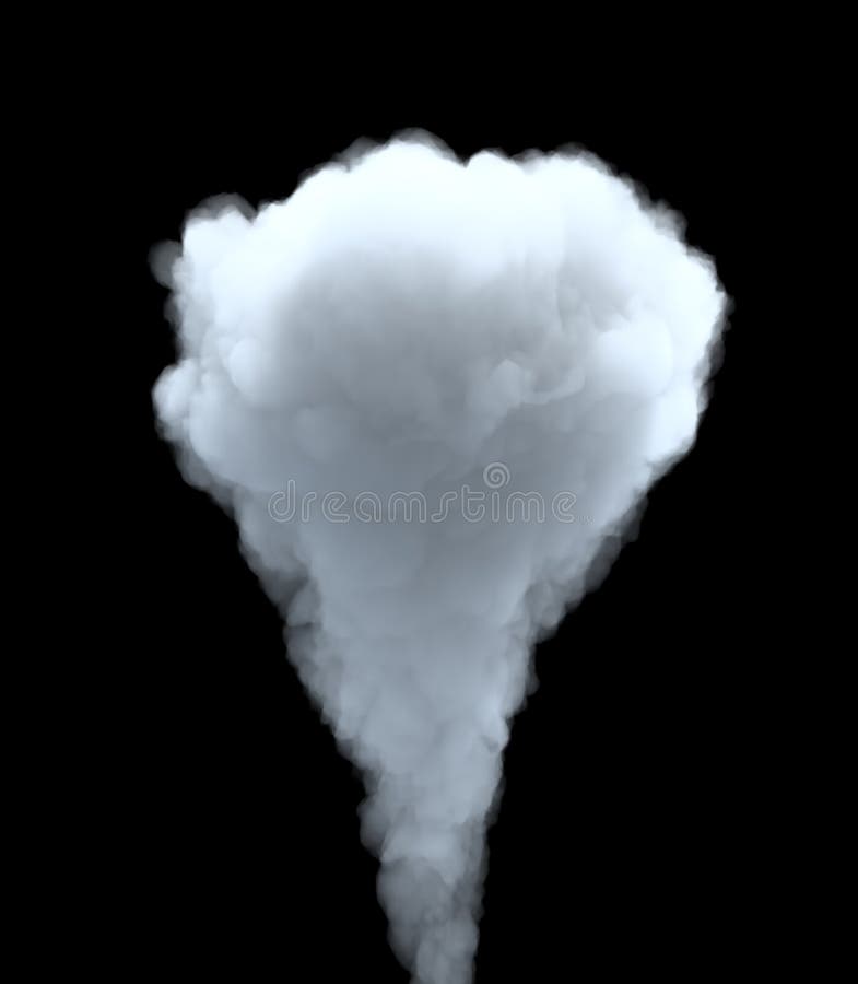 3d Rendering of Thick Smoke Cloud on Black Background Stock Illustration -  Illustration of render, smoke: 136283342