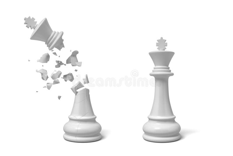 Closeup Black chess king background 3d illustration. Stock Photo