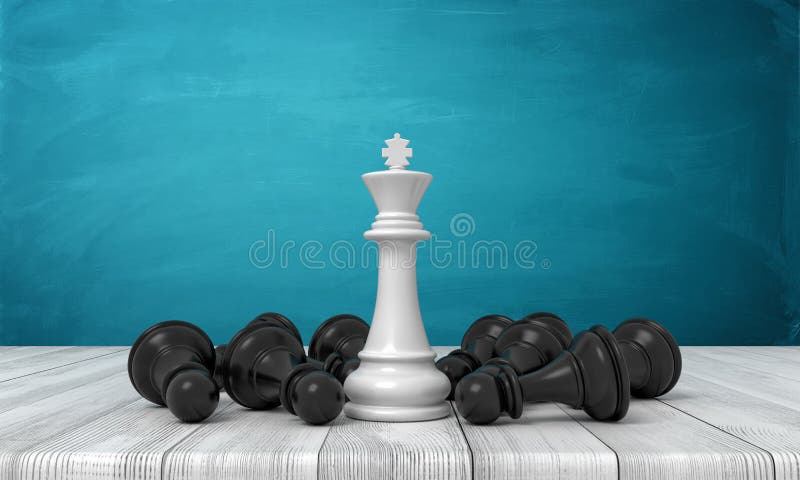 Chess Pieces On Some Blue Backgrounds With A Small White Pawn Wallpaper  Image For Free Download - Pngtree