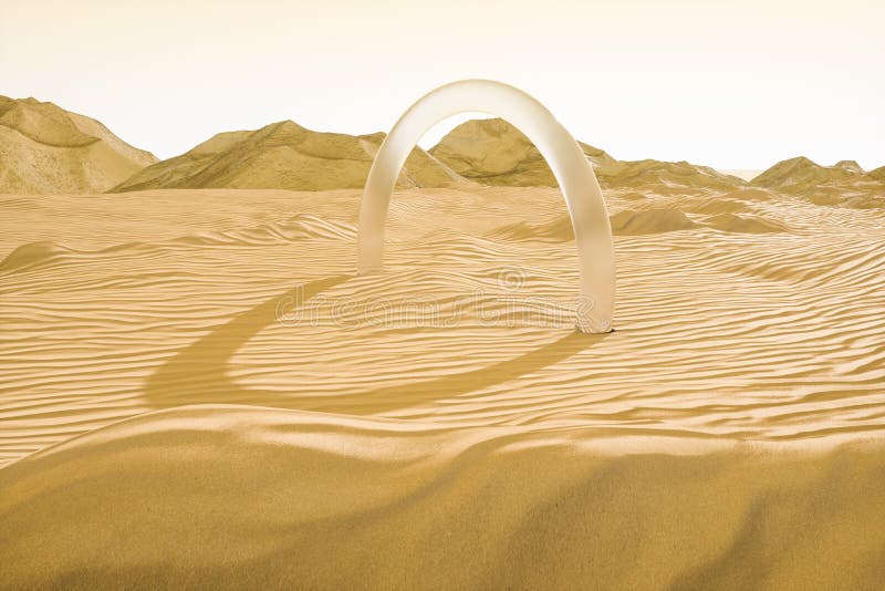 3d rendering, the wide desert, with stripes shapes vector illustration 3d rendering, the wide desert, with stripes shapes vector illustration