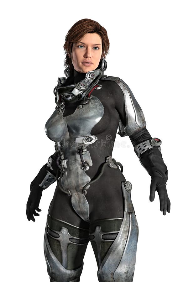 Rendering of beautiful woman in SciFi outfit or uniform Stock Photo by  ©MerryDesigns 326605158