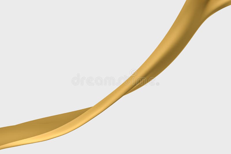 3d rendering, złoty bieżący sukienny tło ilustracja wektor