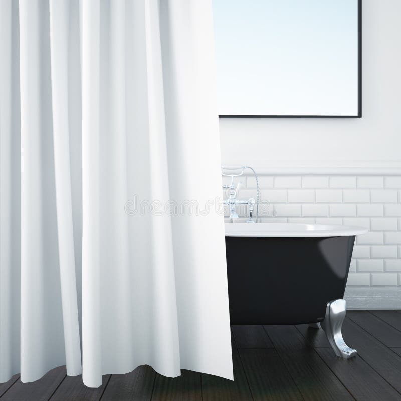 Mock up white interior of a bathroom. 3d render. Mock up white interior of a bathroom. 3d render