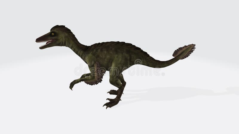 Troodon Dinossauro Mesozóico Cretáceo Desenho Realista Imagem