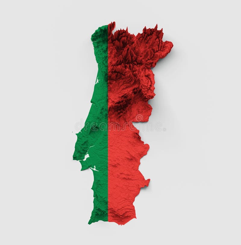 Localização Do País Portugal Dentro Do Mapa 3d Da Europa Ilustração Stock -  Ilustração de isométrico, bairro: 202524003