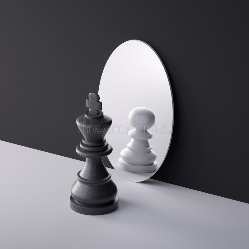 jogo de xadrez 3d renderização ideia abstrata para conteúdo de negócios.  10680055 Foto de stock no Vecteezy