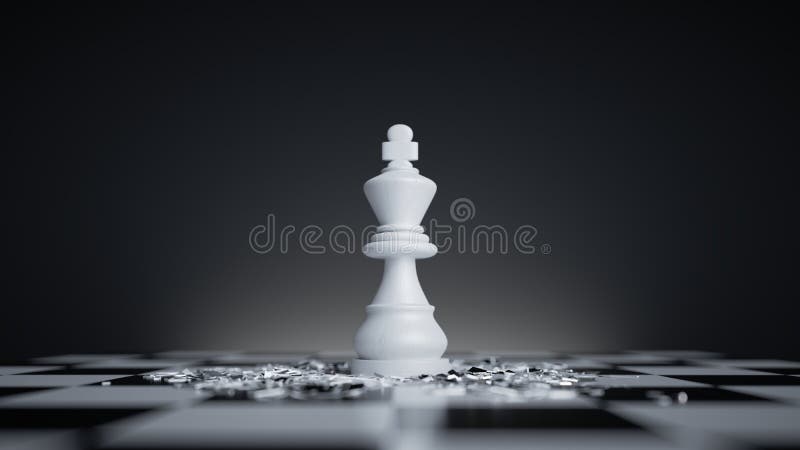peão escuro preto Peça de Jogo de Xadrez 3d Render isolado fundo branco  ilustração do Stock