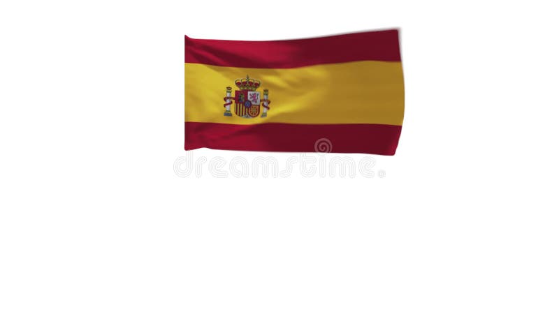 3d Renderização da bandeira de espanha ilustração royalty free