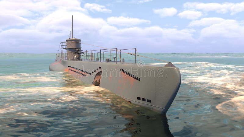 3d renderização do navio naval ilustração stock
