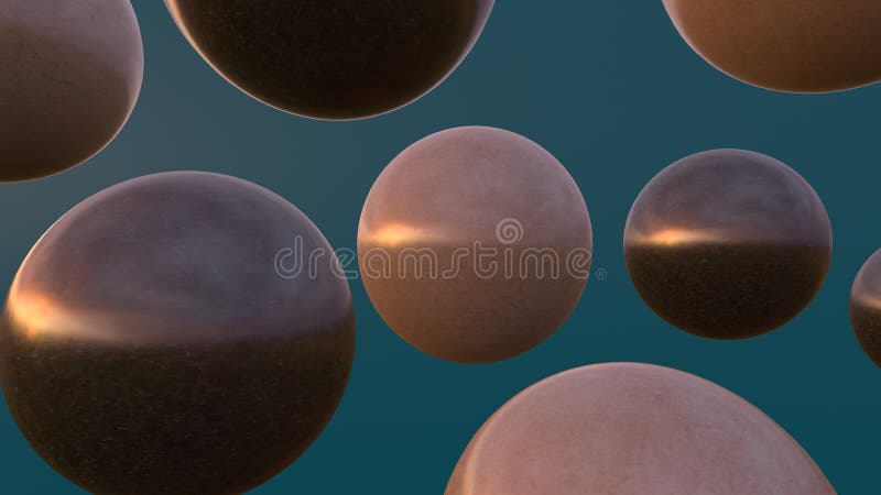 3d renderowanie kształtu geometrycznego tła kuli marmurowej 3d royalty ilustracja
