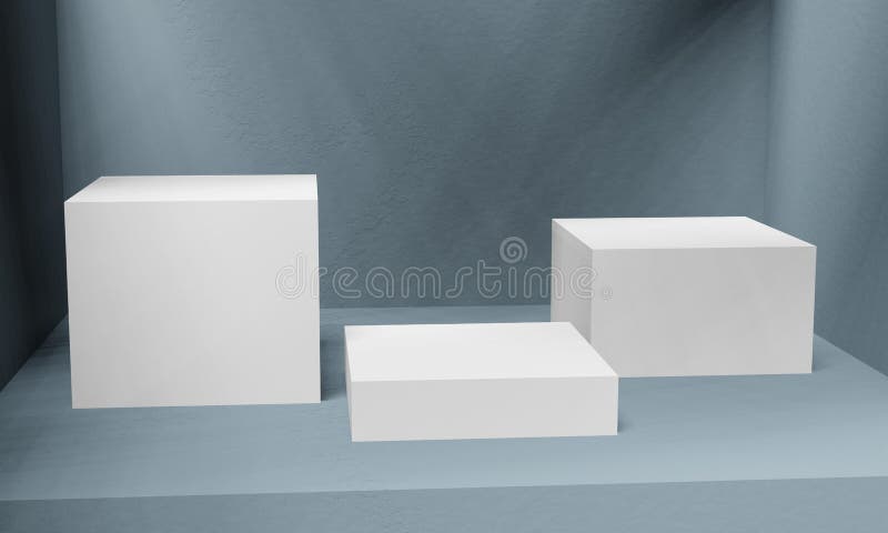 3d renderowanie pustego stołu do wyświetlania produktu ilustracji