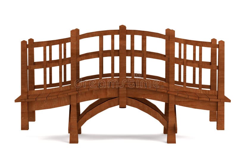 Rendering 3D di un ponte illustrazione vettoriale