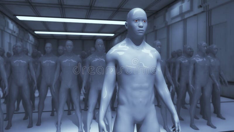 3d rendono Figura umana di umanoide illustrazione di stock 3d rendono Figura umana di umanoide illustrazione di stock