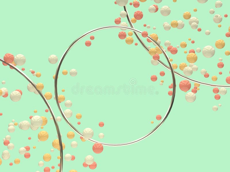 3d rendring groene achtergrond van het cirkel de zilveren kader stock illustratie 3d rendring groene achtergrond van het cirkel de zilveren kader stock illustratie