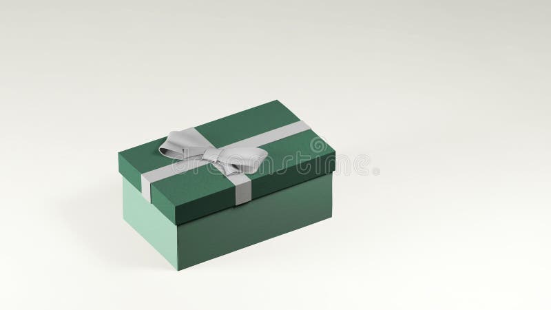 3d Rendu de boîte cadeau verte illustration stock 3d Rendu de boîte cadeau verte illustration stock