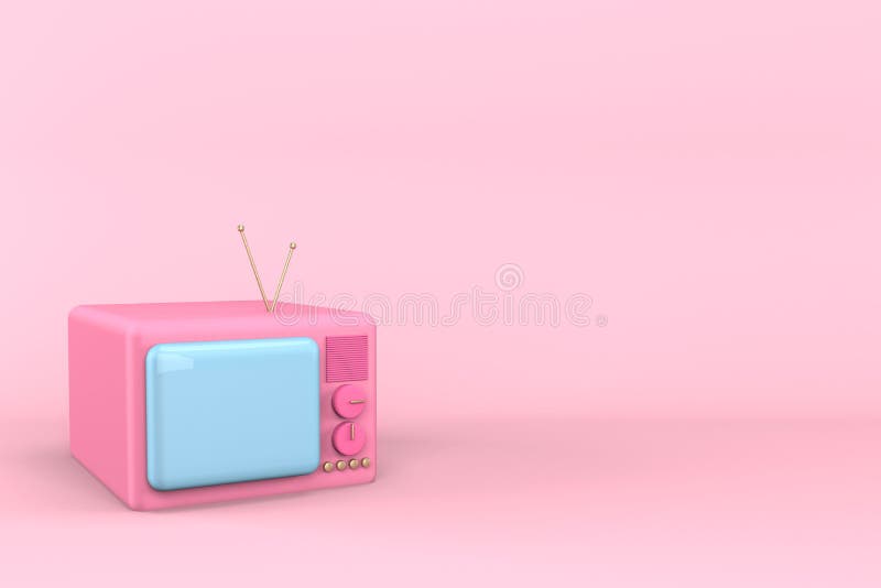 3 D Representación De Una Vieja Tv. Tv De Dibujos Animados Rosa Con Pantalla Azul Sobre Fondo Rosa. Concepto De Noticias De Bellez Stock de ilustración - Ilustración de juguete, programa: 203249948 3 D Representación De Una Vieja Tv. Tv De Dibujos Animados Rosa Con Pantalla Azul Sobre Fondo Rosa. Concepto De Noticias De Bellez Stock de ilustración - Ilustración de juguete, programa: 203249948