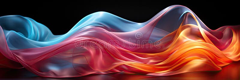 3d resa di fiamme colorate astratte illustrazione di stock