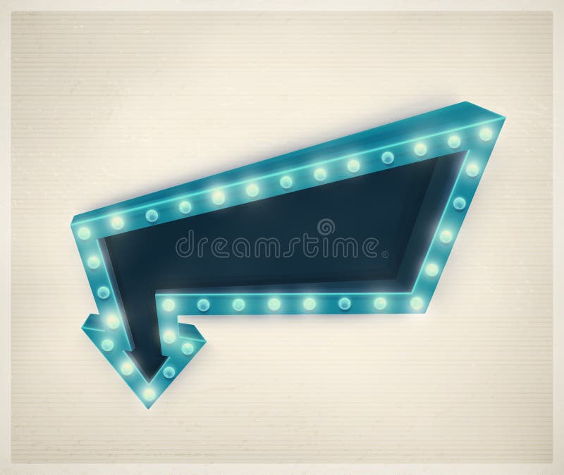 3D retro arrow, vintage banner, eps 10. 3D retro arrow, vintage banner, eps 10