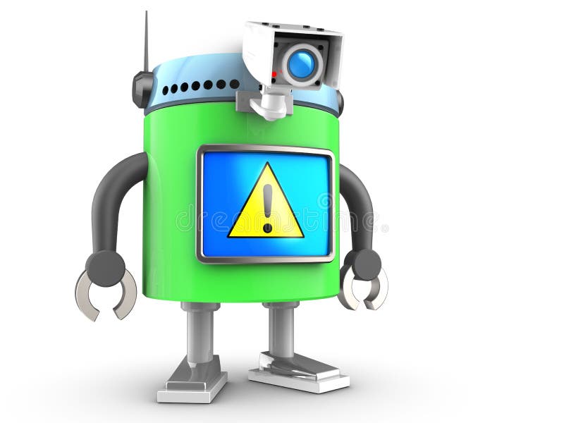 3d robot over white royalty free illustration 3d robot over white royalty free illustration