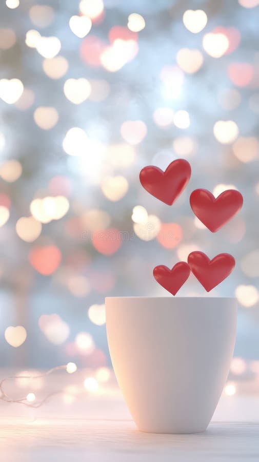 3d romantisk bakgrund med många röda rosa och vita hjärtan flytande valentinkärlek vektor illustrationer