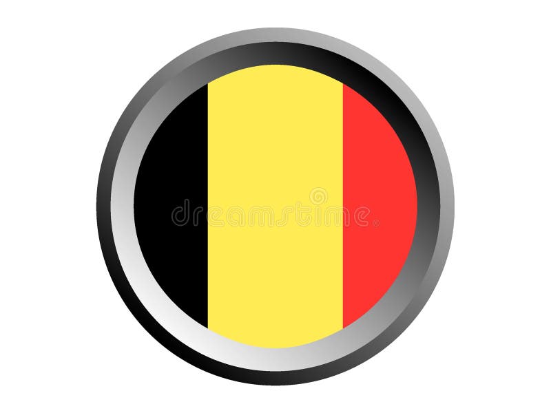 3D Round Flag of Belgium stock vector. Illustration of kuwait - 139492513