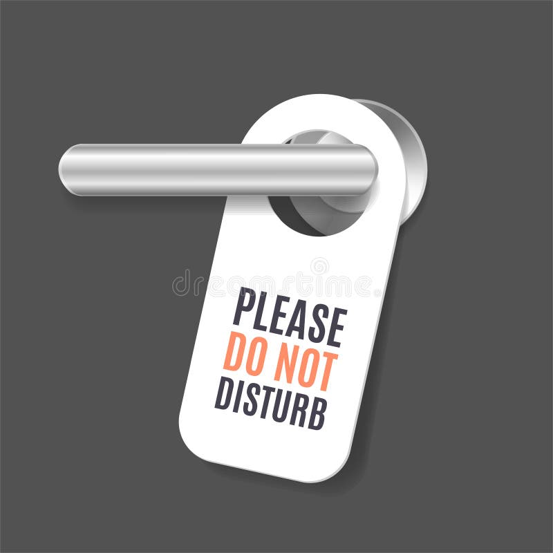 3d réalistes détaillés ne touchent pas à la poignée de signe et de porte Vecteur illustration de vecteur 3d réalistes détaillés ne touchent pas à la poignée de signe et de porte Vecteur illustration de vecteur