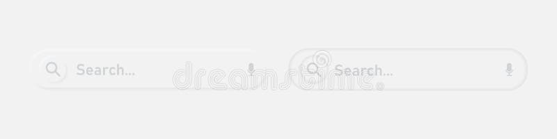 3D search bar for website interface. Browser search bar icon. Flat website template with search bar for site design. Website vector illustration