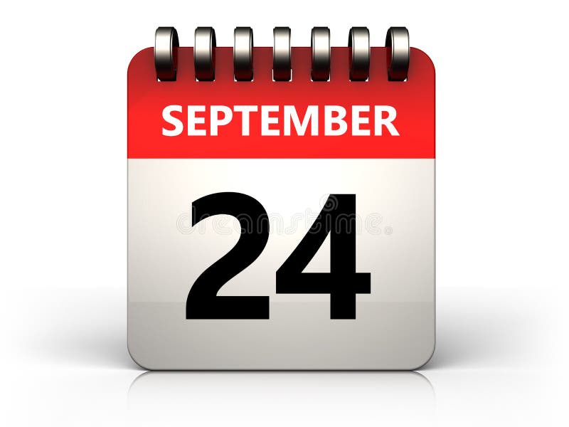 3d 17 september calendar stock illustration. Illustration of sign -  102764853