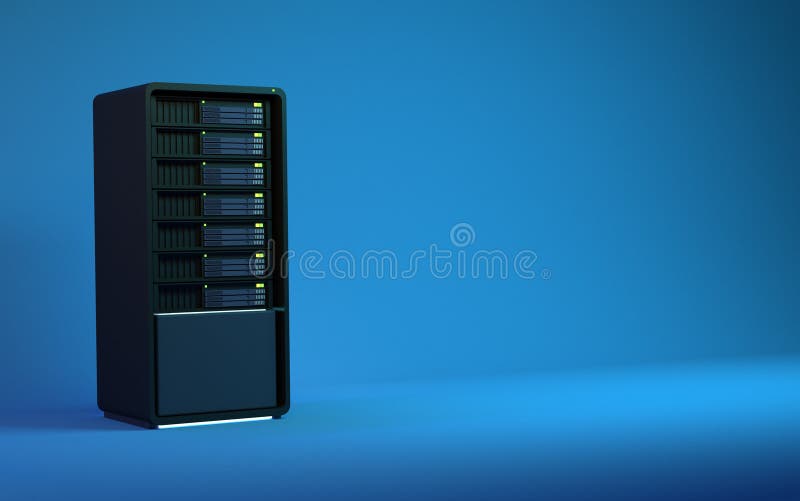 3d servers geven zwart blauw terug vector illustratie 3d servers geven zwart blauw terug vector illustratie