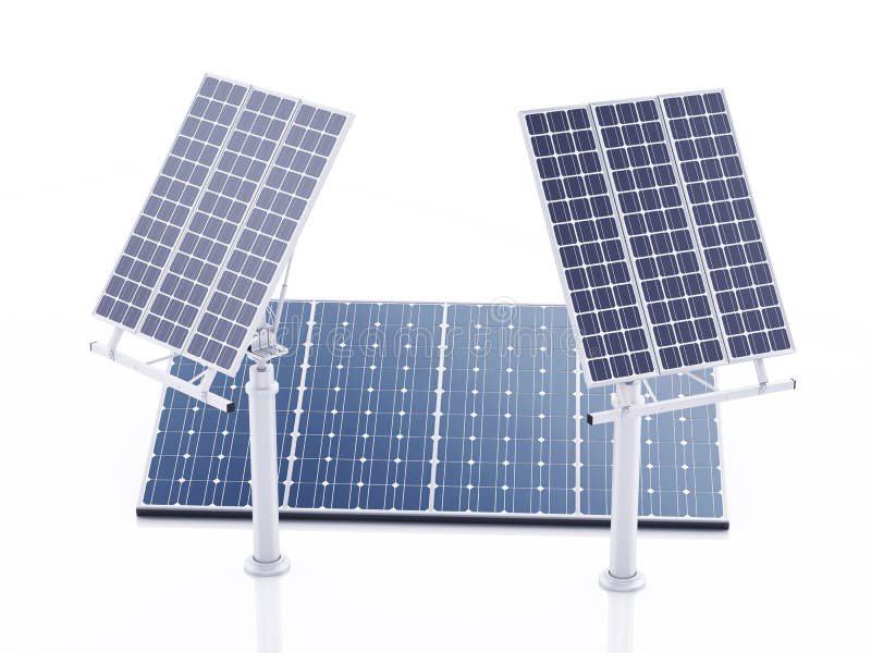 3d Sonnenkollektor, alternative Energie lizenzfreie abbildung 3d Sonnenkollektor, alternative Energie lizenzfreie abbildung