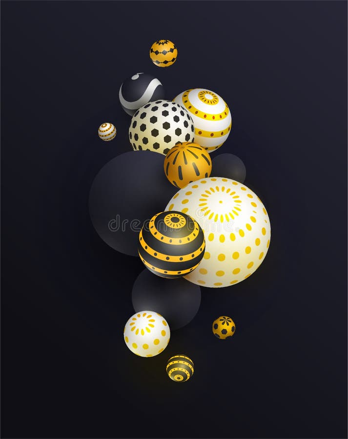 3d sphère, fond réaliste de ballon, bannière pour la présentation, page de débarquement, site Web illustration libre de droits 3d sphère, fond réaliste de ballon, bannière pour la présentation, page de débarquement, site Web illustration libre de droits