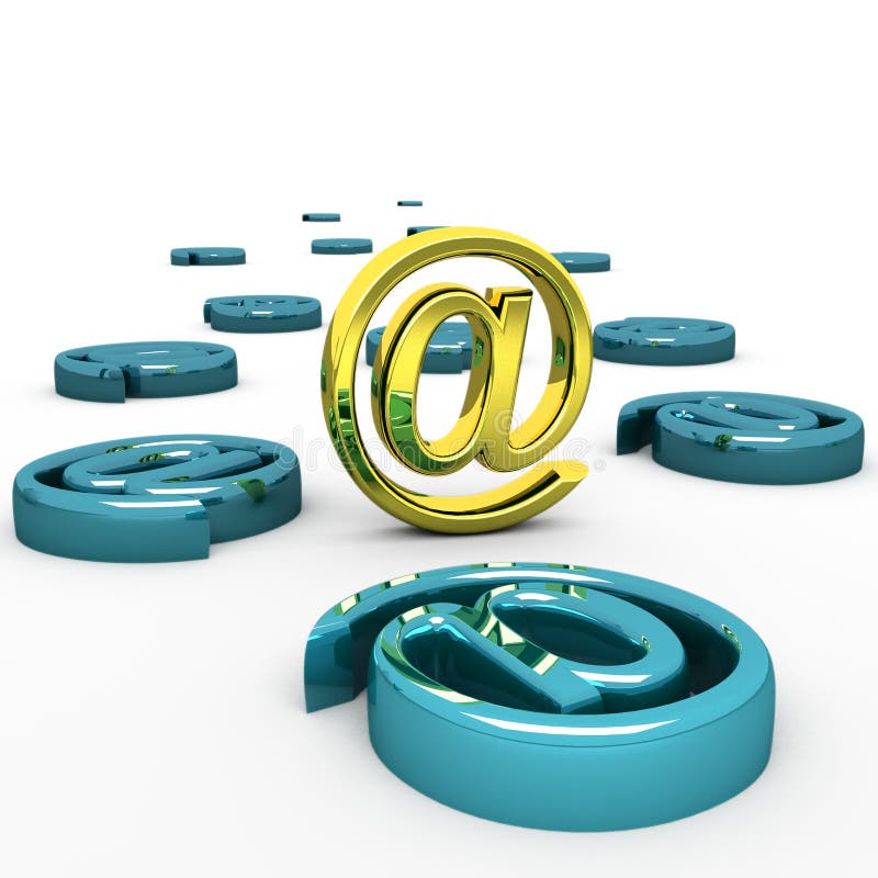 3d staale-mail Internet pictogram geïsoleerd op wit royalty-vrije illustratie 3d staale-mail Internet pictogram geïsoleerd op wit royalty-vrije illustratie