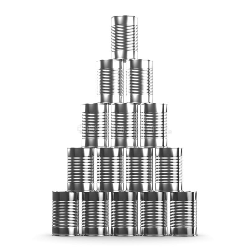 Image result for tower built out of food cans