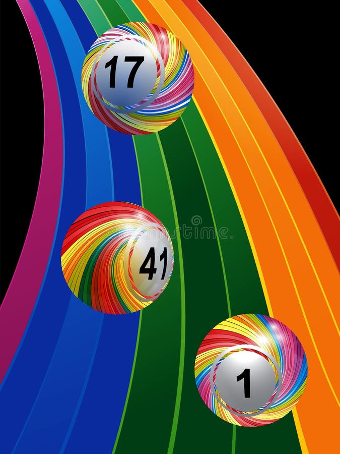 Bingo Balls Rainbow Background Stock Illustrations – 12 Bingo Balls