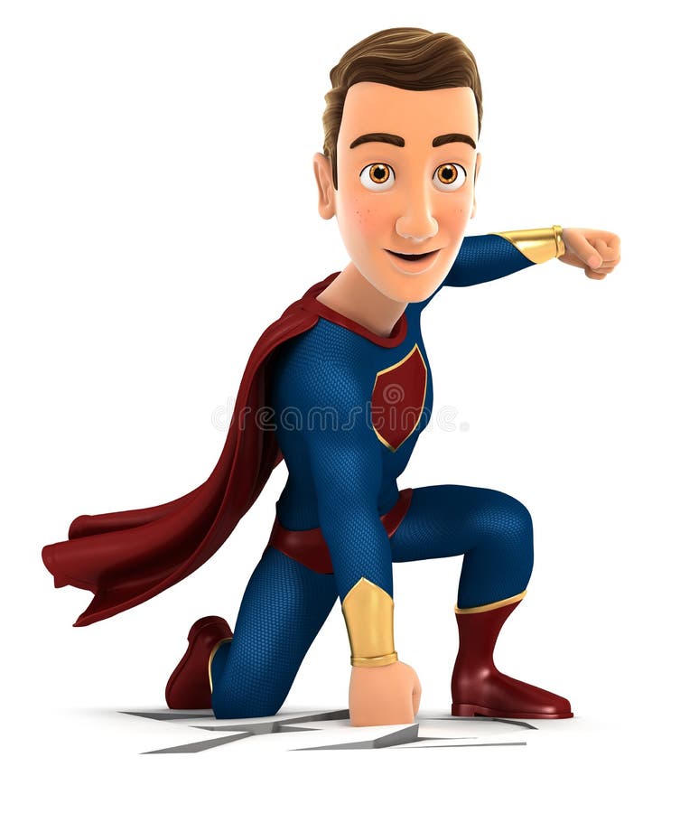3d superhero arriving on the earth royalty free illustration 3d superhero arriving on the earth royalty free illustration