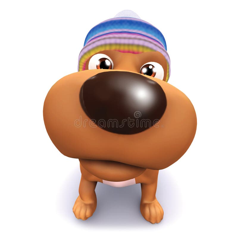 3d render of a cute puppy dog looking straight at the camera. 3d render of a cute puppy dog looking straight at the camera