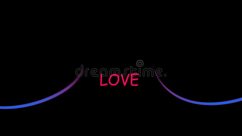 Love 3D Text Glowing Light Effects Colour Abstract Wallpaper Stock  Illustration - Illustration of creative, classic: 209363298