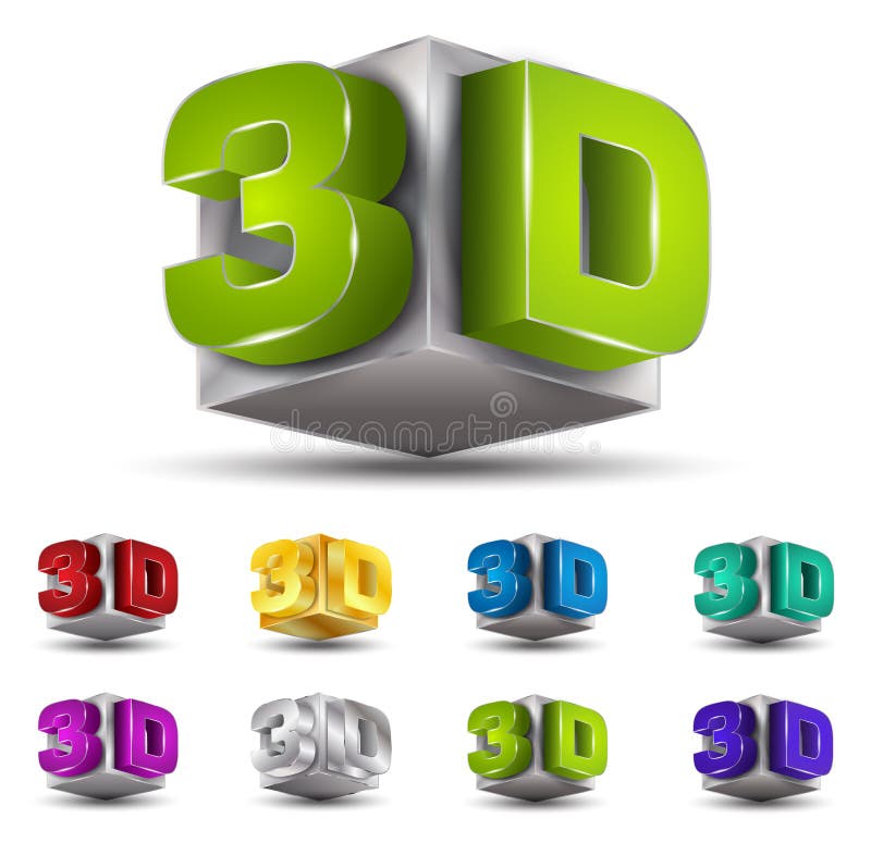 Download 3D text vector stock vector. Illustration of clipart ...