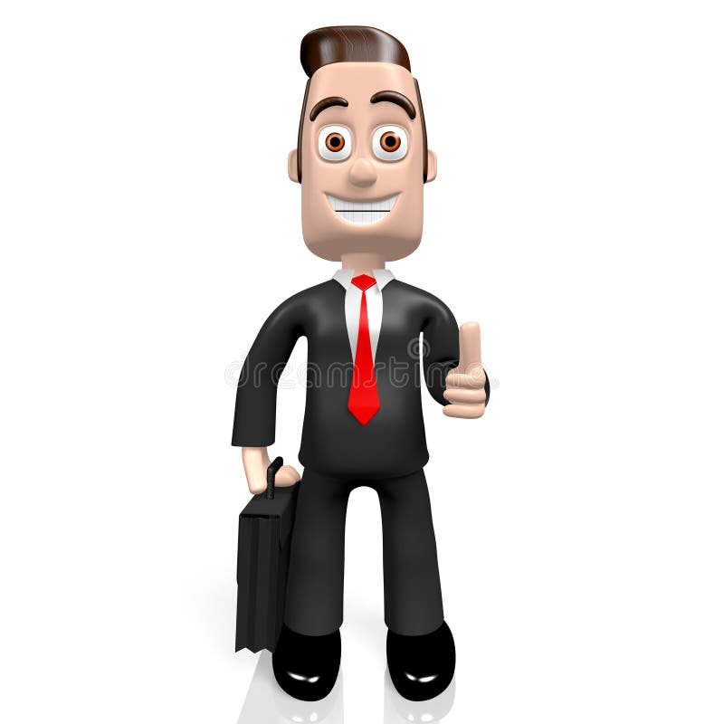 3d Character , Man ,proffesional , Worker , Businees Man Jumping Stock