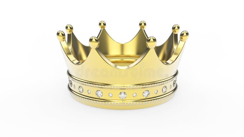 beklimmen kralen Vulgariteit 3D Tiara Van De Illustratie Gouden Kroon Met Diamanten Stock Illustratie -  Illustration of duur, cadeau: 92421927