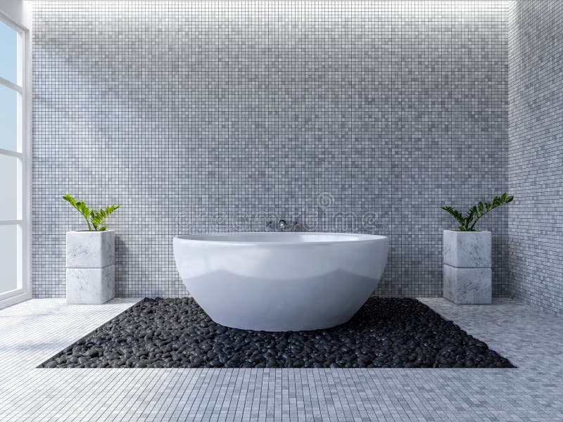 3d toilet interior design stock illustration. Illustration of shower