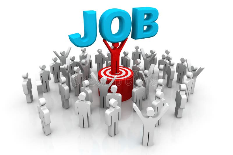 3d Uomo, Capo Che Solleva Il Lavoro Di Parola Illustrazione di Stock