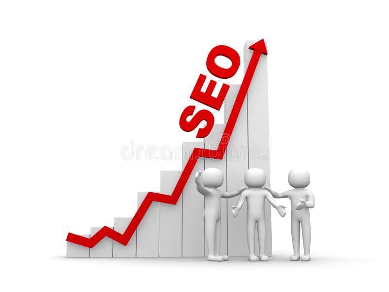 3d uomo - la gente, persona e grafico Concetto di SEO royalty illustrazione gratis