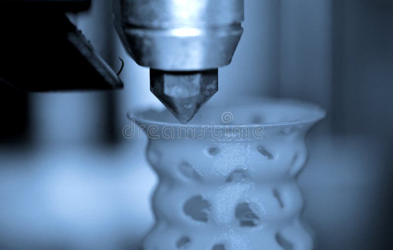 3d-utskrifter av plastfolie. royaltyfri bild