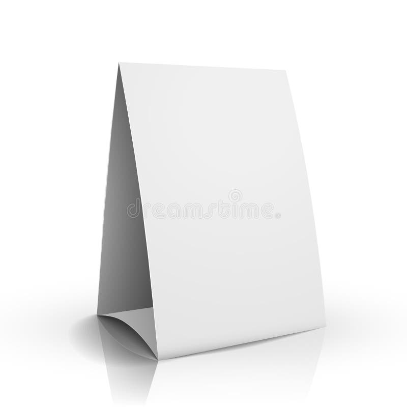 Moderno 3d vettoriale carta bianco carta sul tavolo.