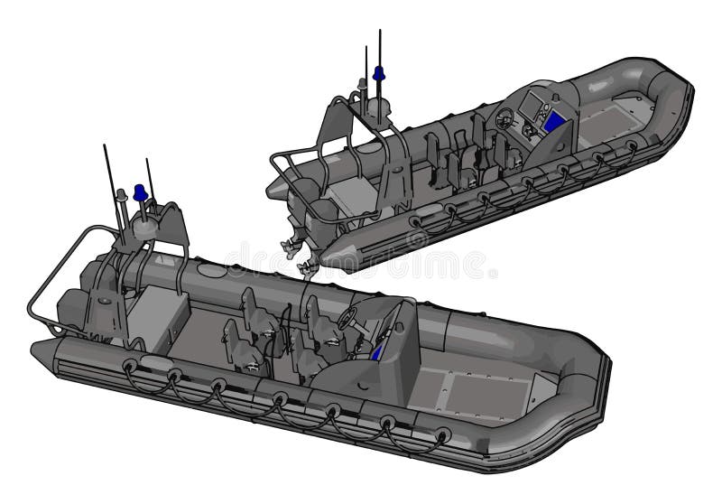 Rigid Inflatable Boat Stock Illustrations 23 Rigid Inflatable Boat