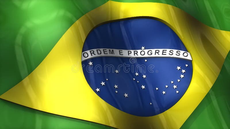 3d vlag brazilië