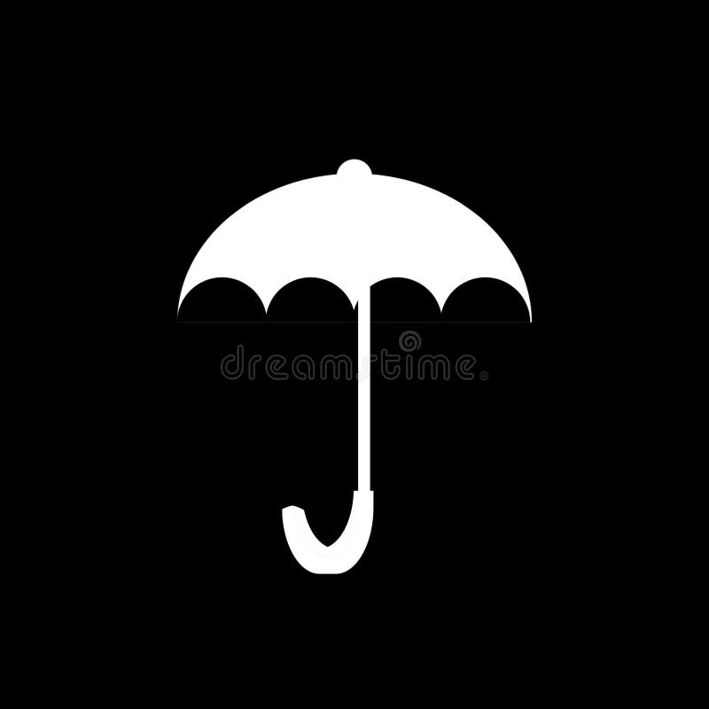 2D White Umbrella Illustration Stock Illustration Illustration of text, umbrella 230579058